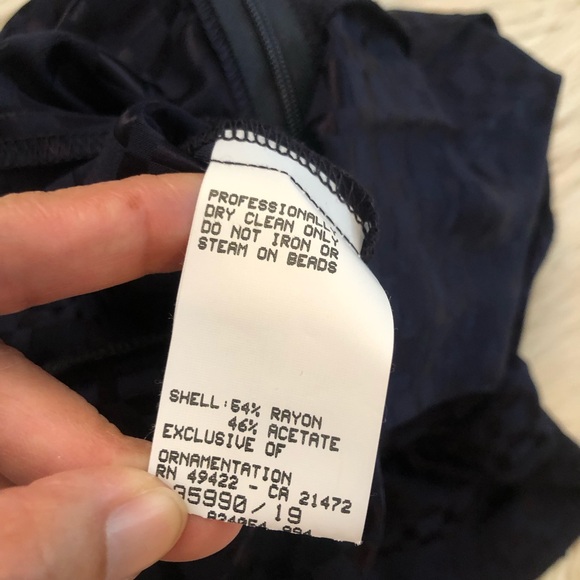 Gunne Sax by Jessica McClintock Beaded Sequins Textured Cocktail Dress size 7/8 - Picture 10 of 14